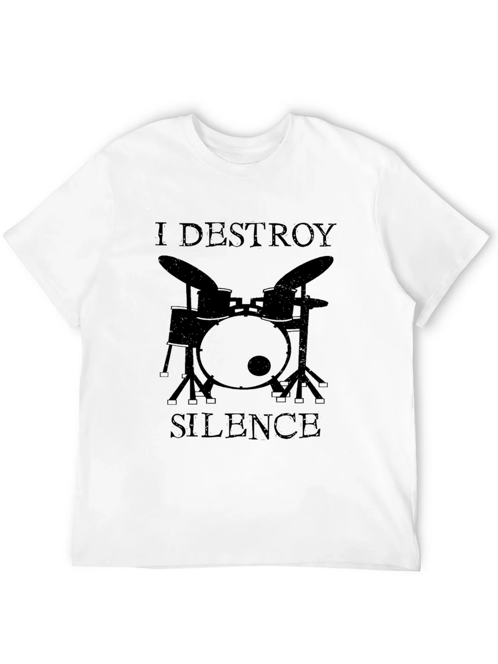 I Destroy Silence Drummer Graphic Tee product image 11