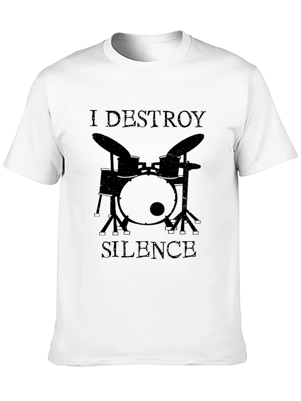 I Destroy Silence Drummer Graphic Tee product image 9