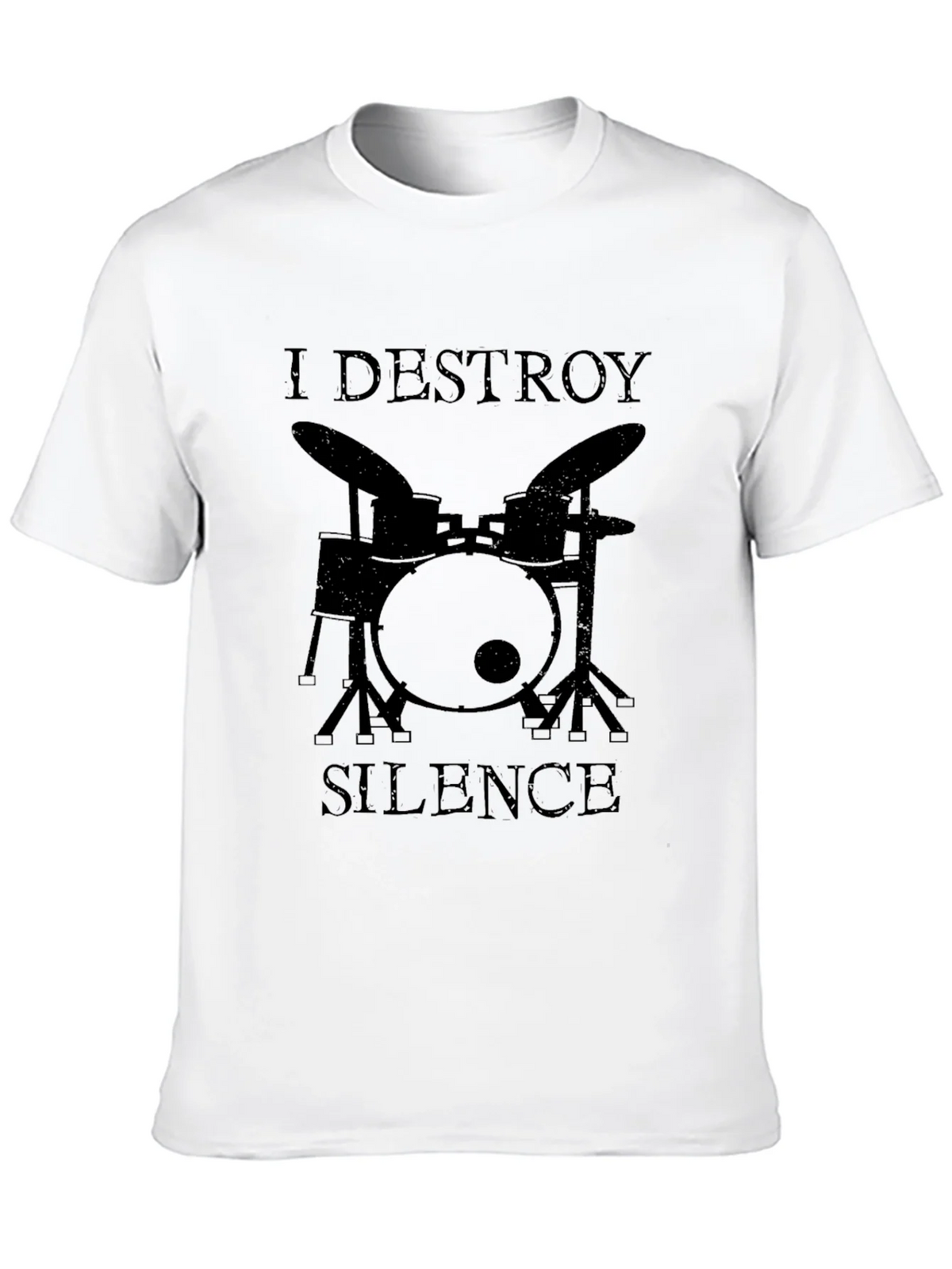 I Destroy Silence Drummer Graphic Tee product image 9