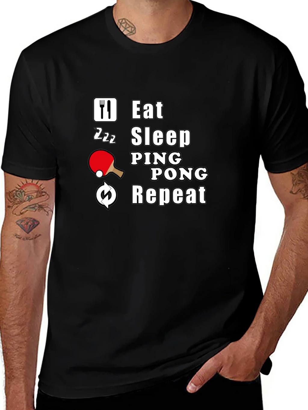 Eat Sleep Ping Pong Repeat T-Shirt product image 1