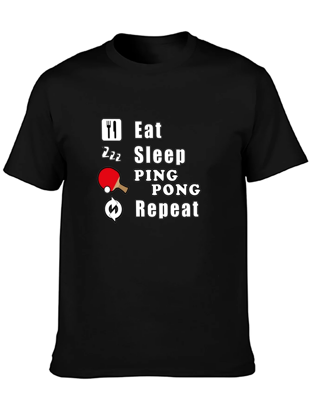 Eat Sleep Ping Pong Repeat T-Shirt product image 3
