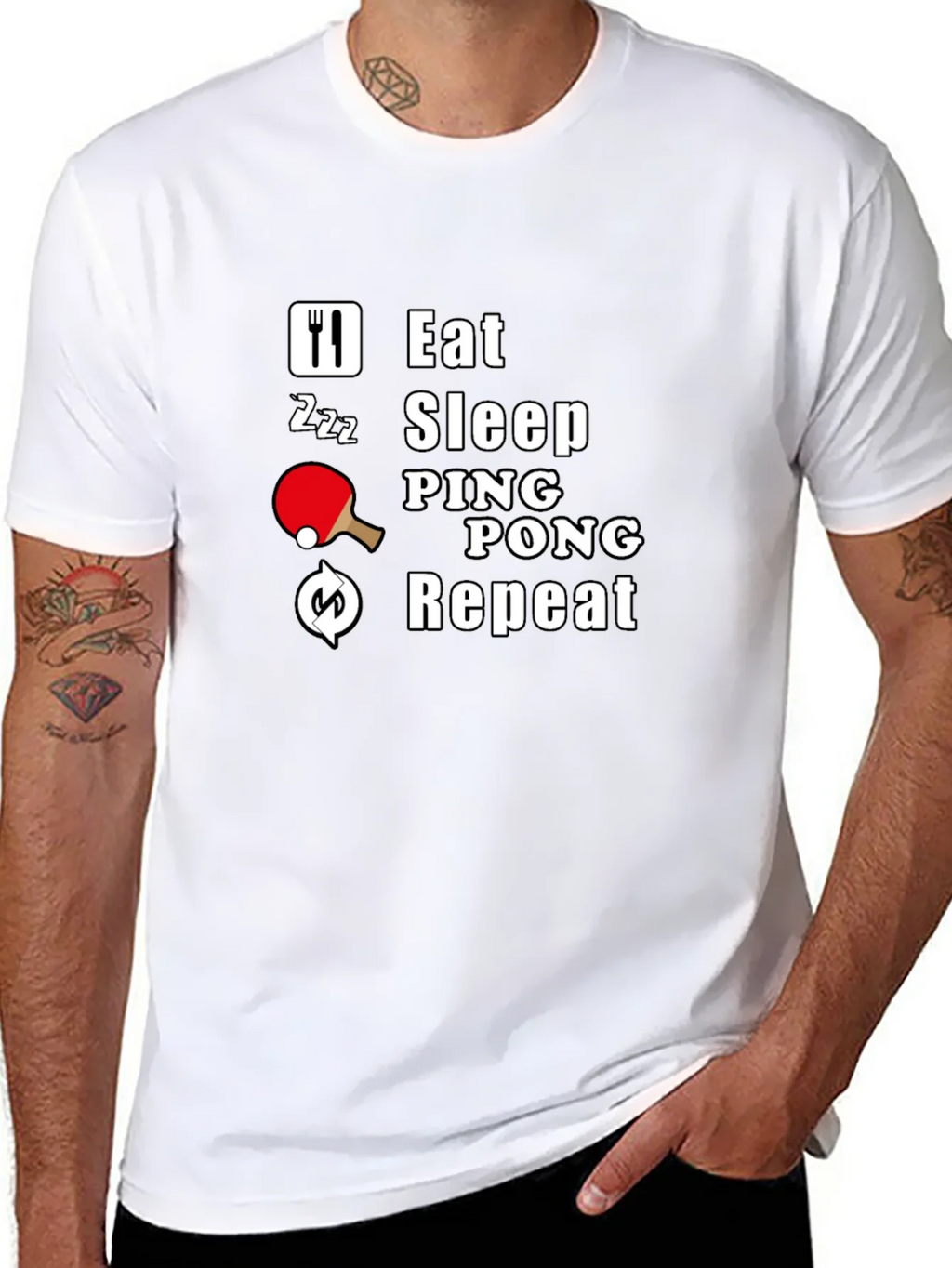 Eat Sleep Ping Pong Repeat T-Shirt product image 7