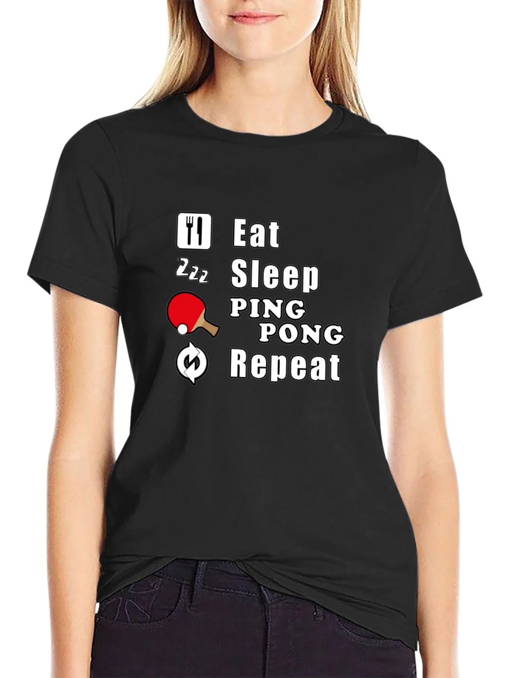 Eat Sleep Ping Pong Repeat T-Shirt product image 2