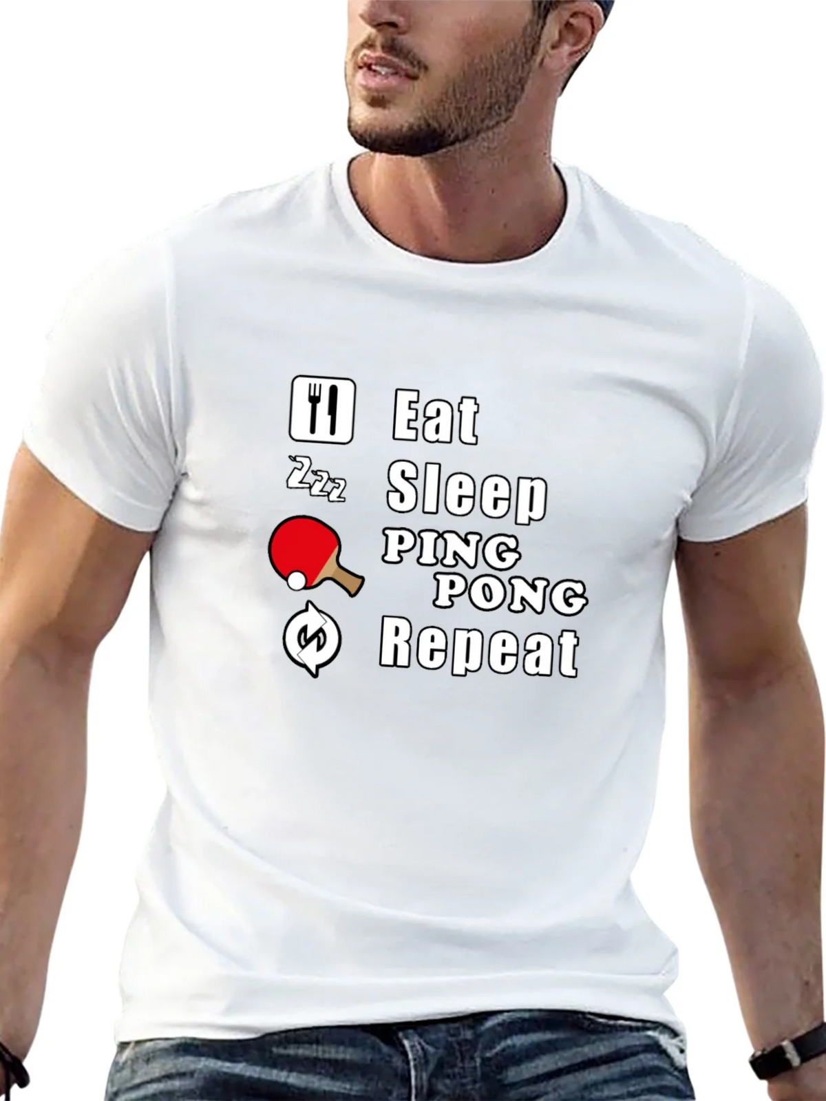 Eat Sleep Ping Pong Repeat T-Shirt product image 12