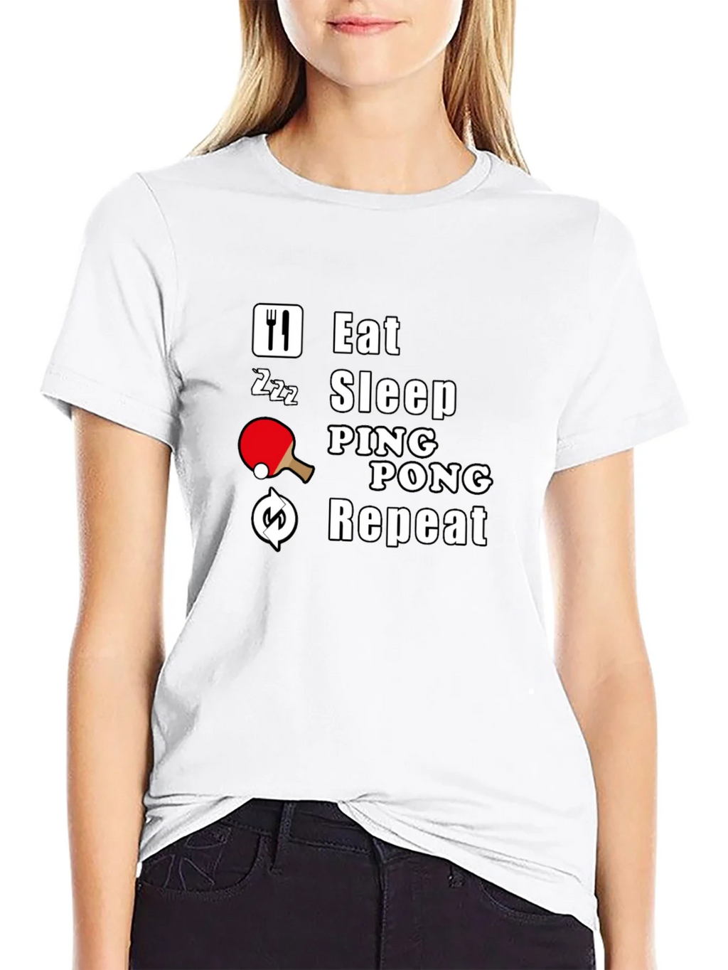 Eat Sleep Ping Pong Repeat T-Shirt product image 8