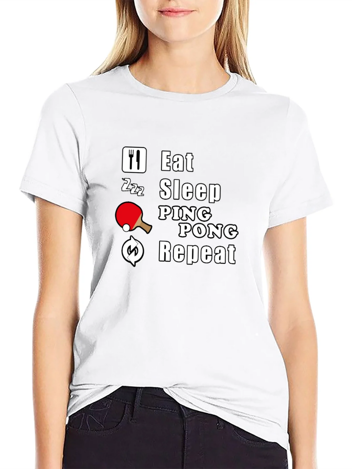 Eat Sleep Ping Pong Repeat T-Shirt product image 8