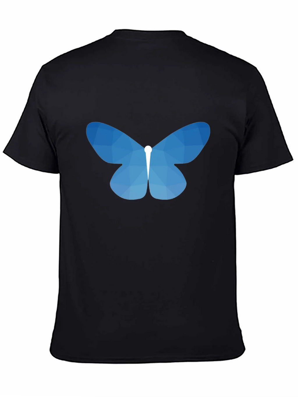 Geometric Butterfly Graphic Tee - Black product image 4