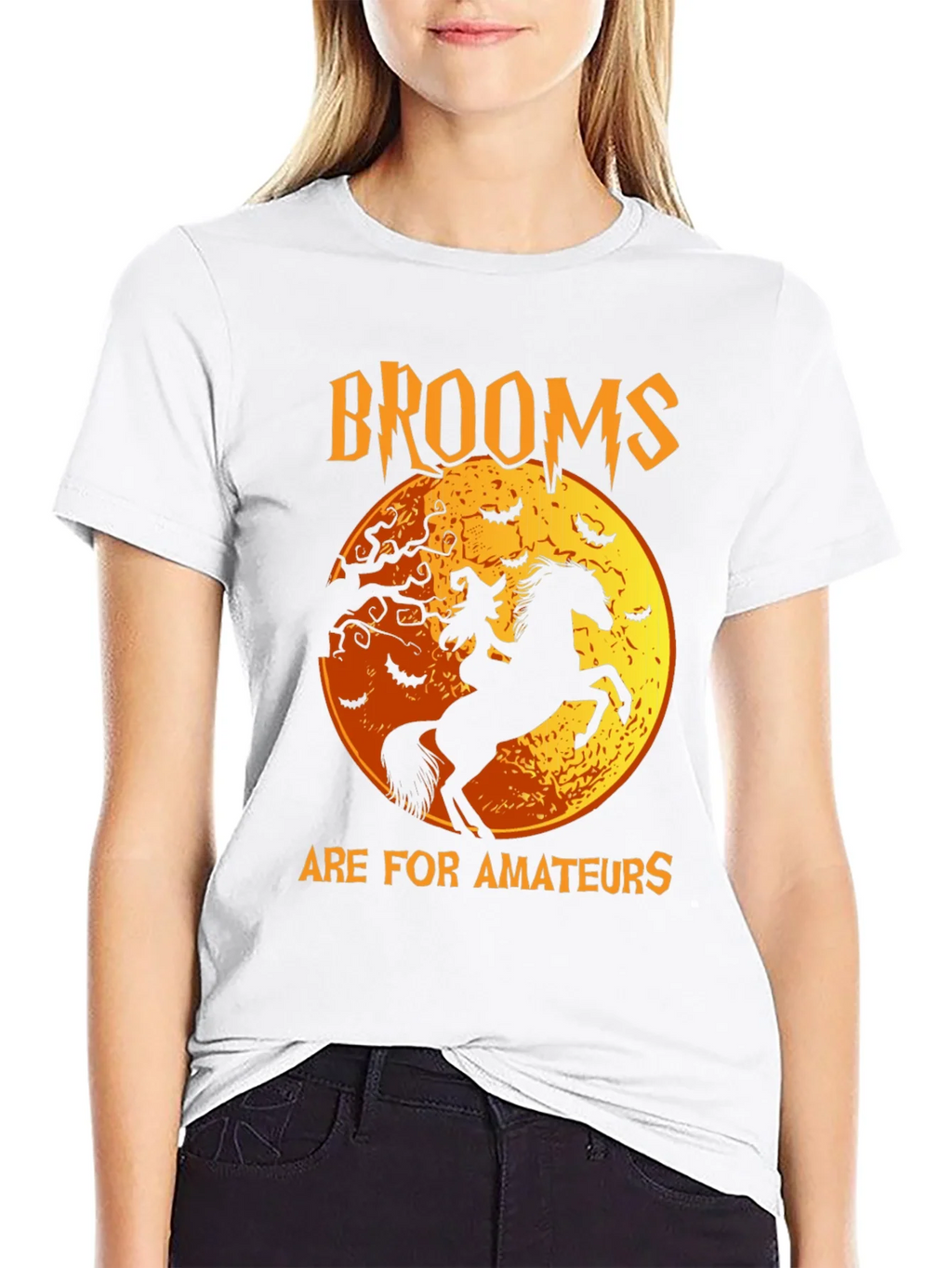 Halloween Witch & Horse Graphic Tee product image 8