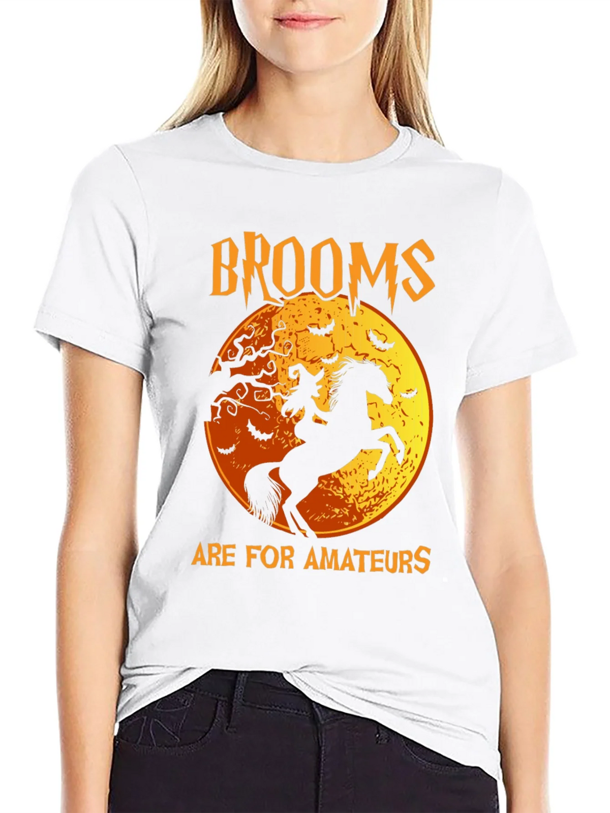 Halloween Witch & Horse Graphic Tee product image 8