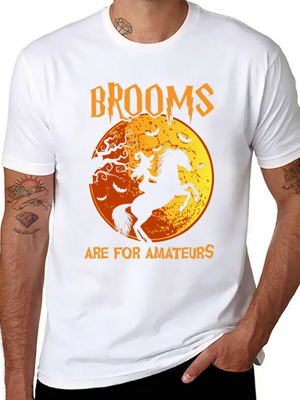 Halloween Witch & Horse Graphic Tee product image 7