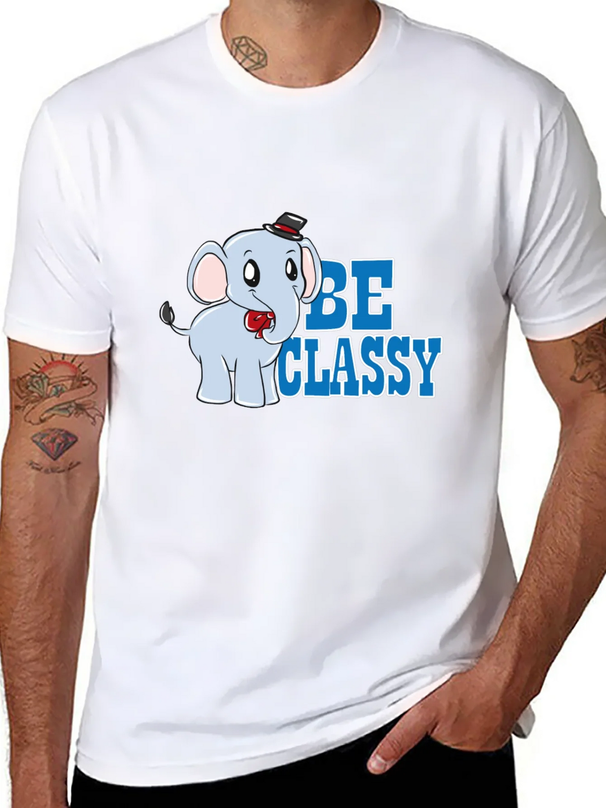 Be Classy Elephant Tee - Trendy Graphic T-Shirt product image 7