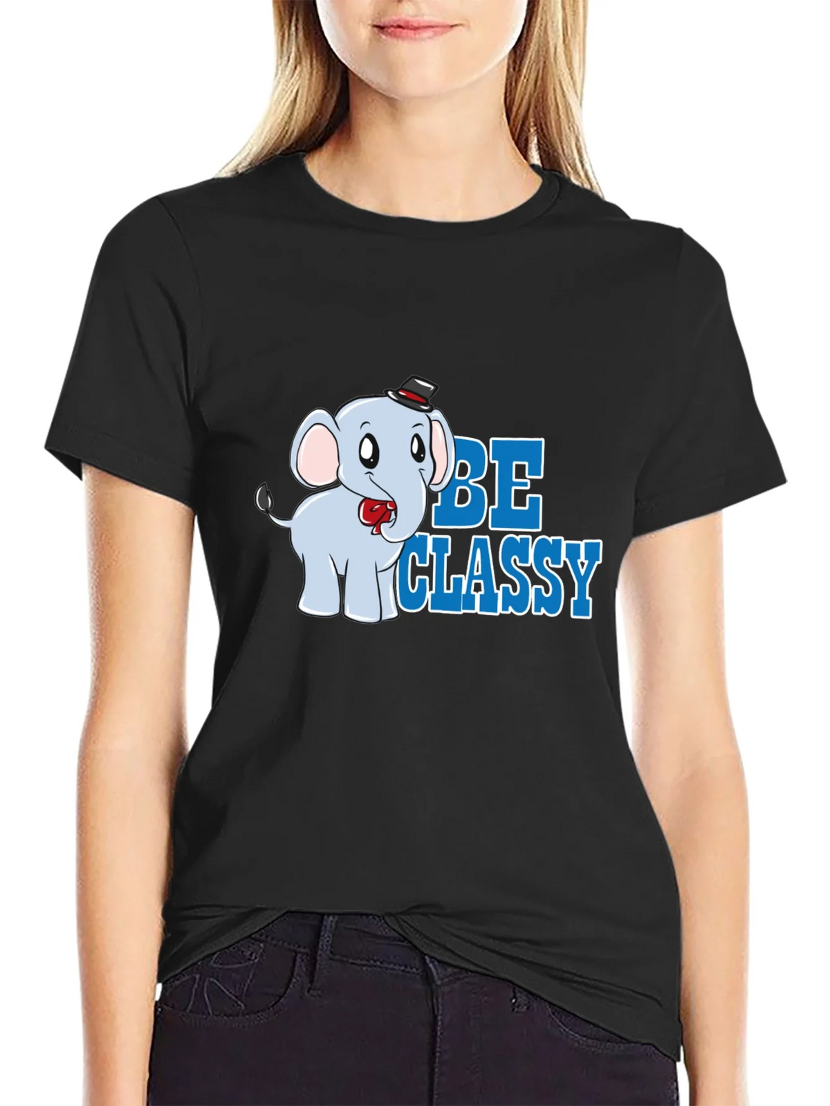 Be Classy Elephant Tee - Trendy Graphic T-Shirt product image 2