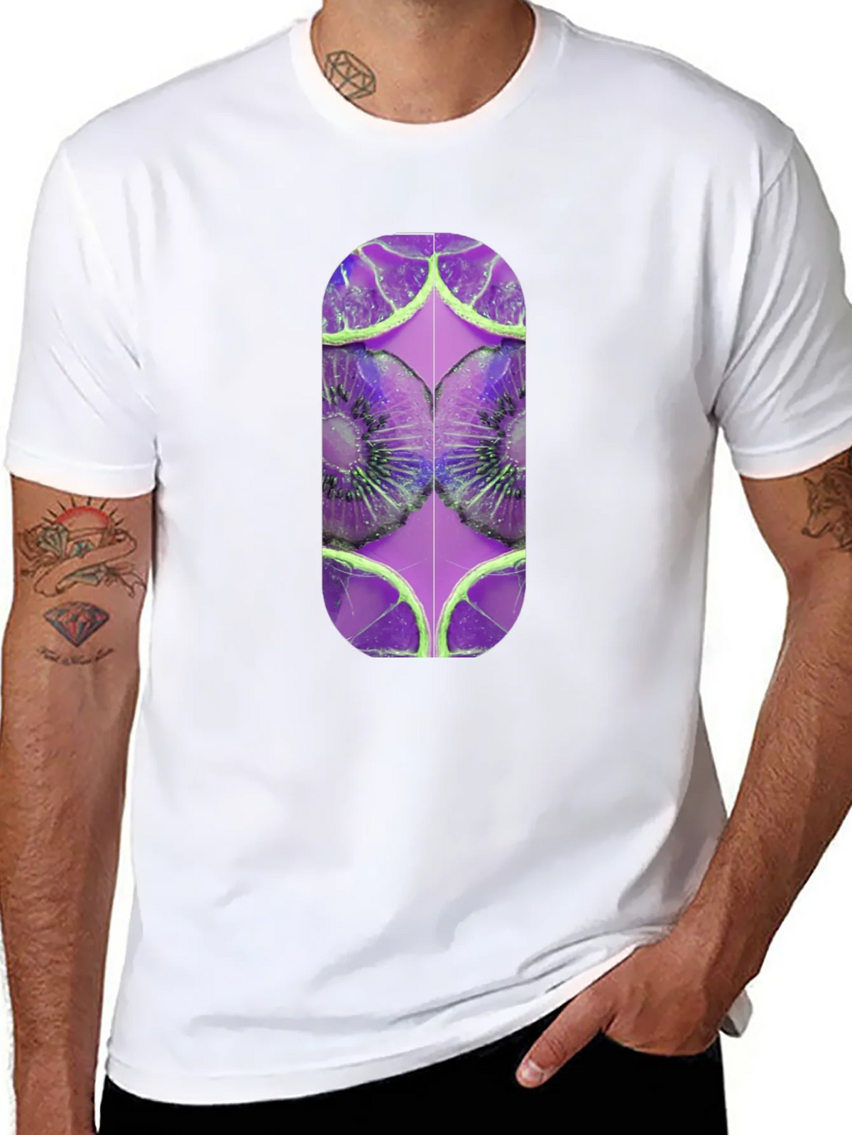 Kiwi Dream T-Shirt - Abstract Fruit Design product image 7