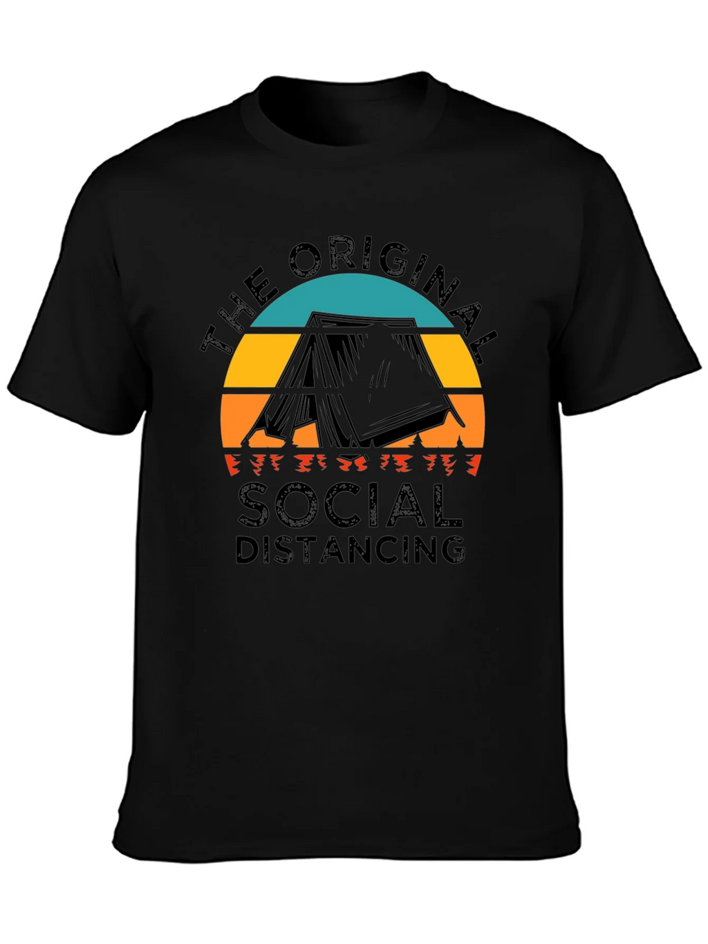 Original Social Distancing Camping T-Shirt product image 3