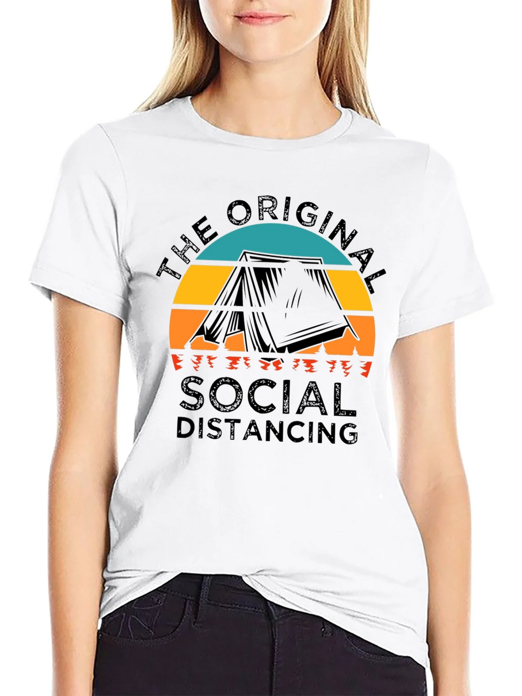 Original Social Distancing Camping T-Shirt product image 8