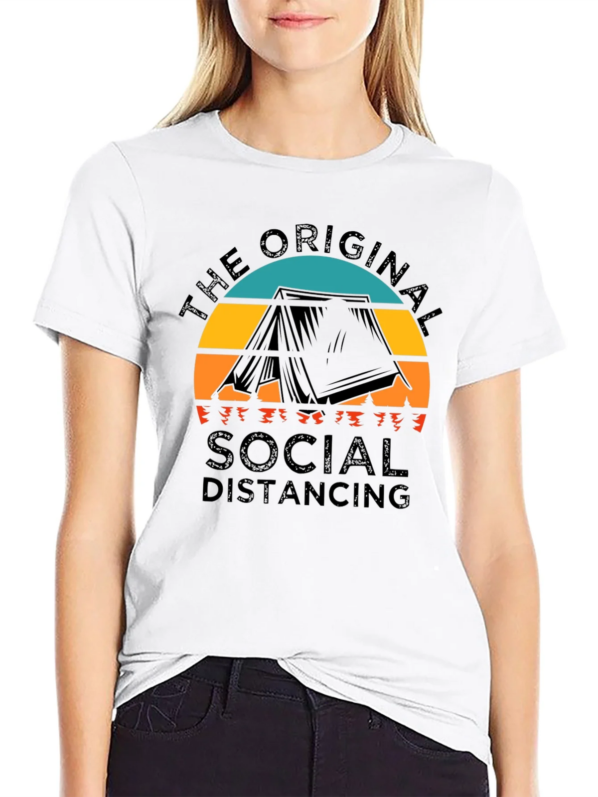 Original Social Distancing Camping T-Shirt product image 8