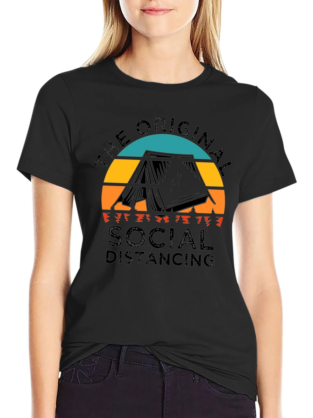 Original Social Distancing Camping T-Shirt product image 2