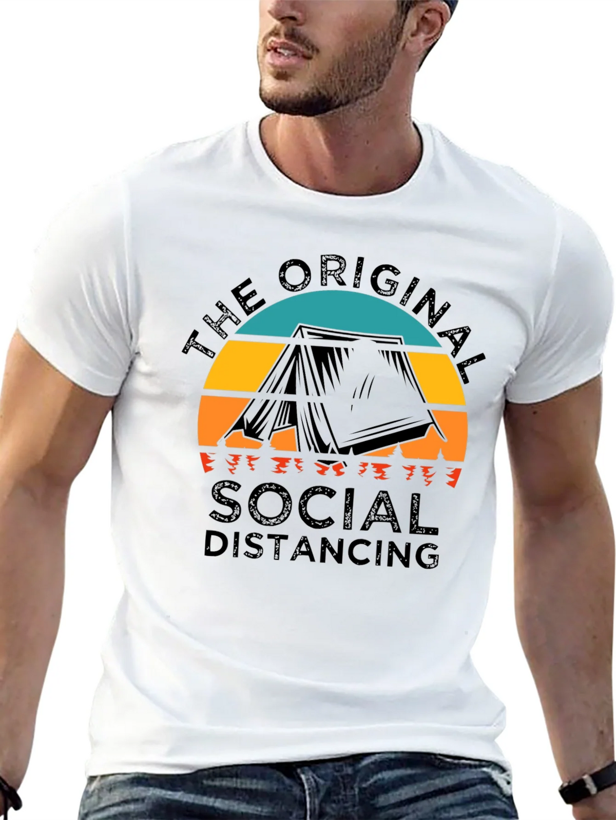 Original Social Distancing Camping T-Shirt product image 12