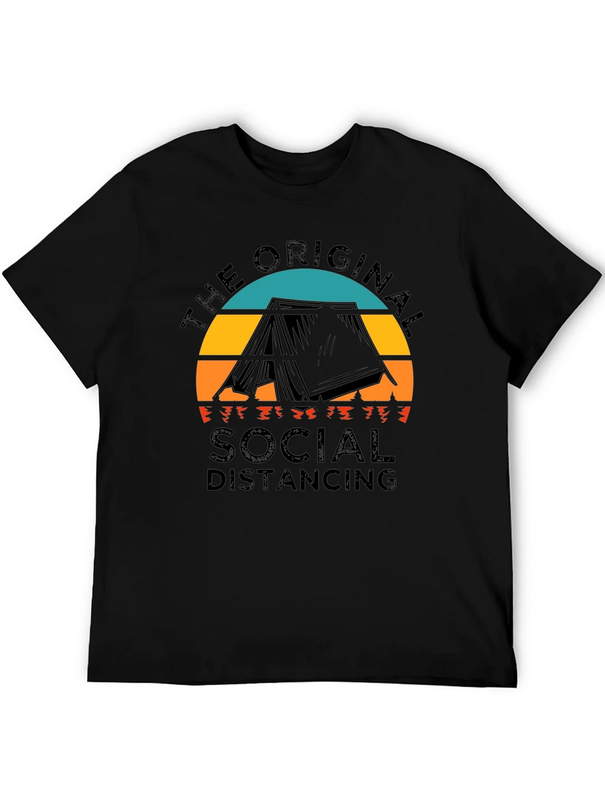 Original Social Distancing Camping T-Shirt product image 5
