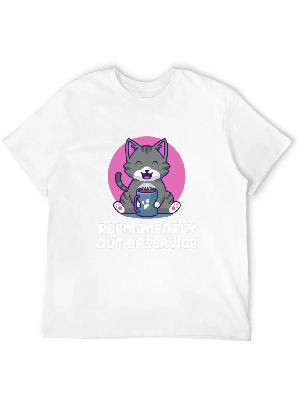 Permanently Out of Service Cat Graphic Tee product image 11