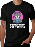 Permanently Out of Service Cat Graphic Tee product image 1