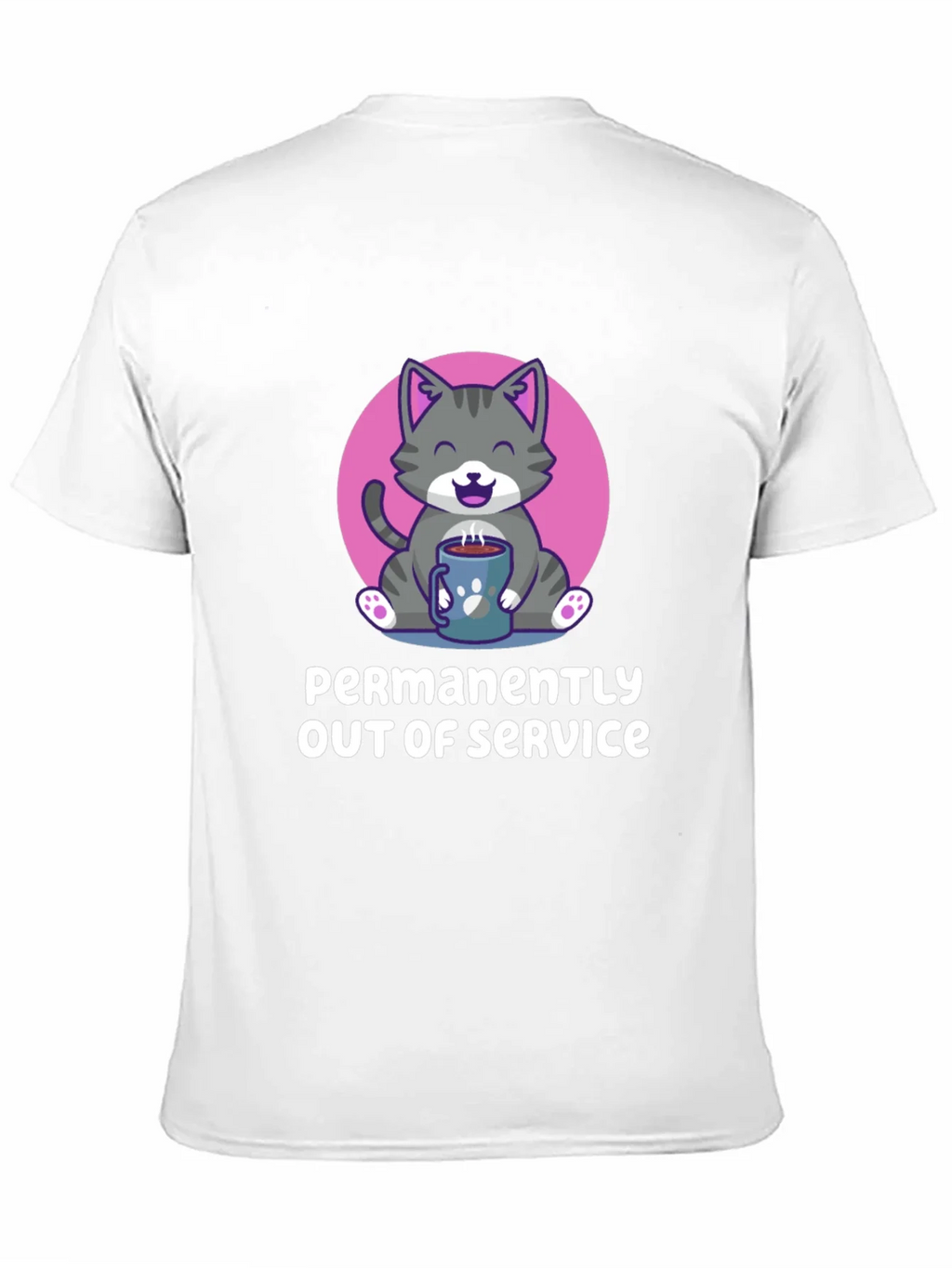 Permanently Out of Service Cat Graphic Tee product image 10