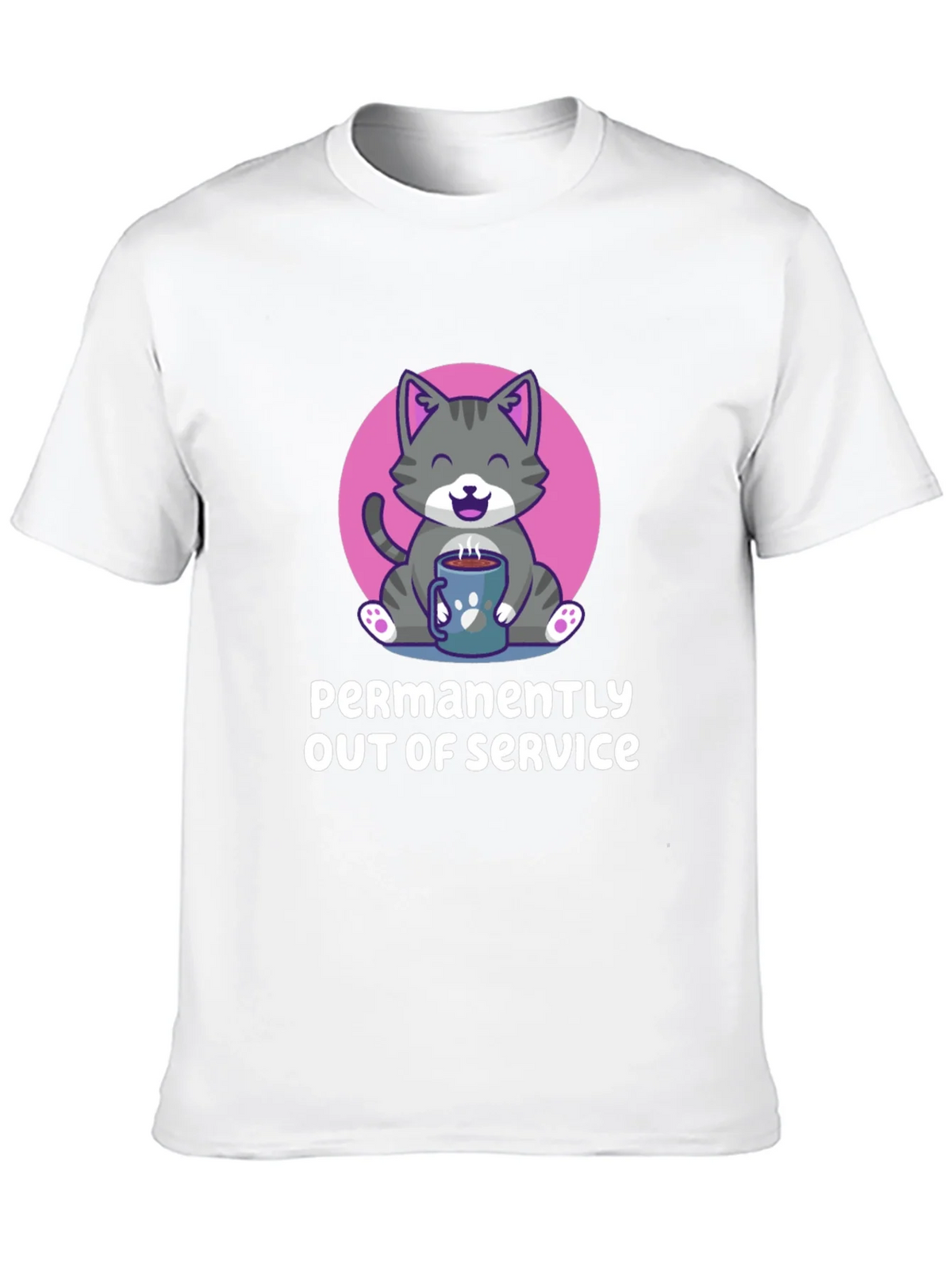 Permanently Out of Service Cat Graphic Tee product image 9