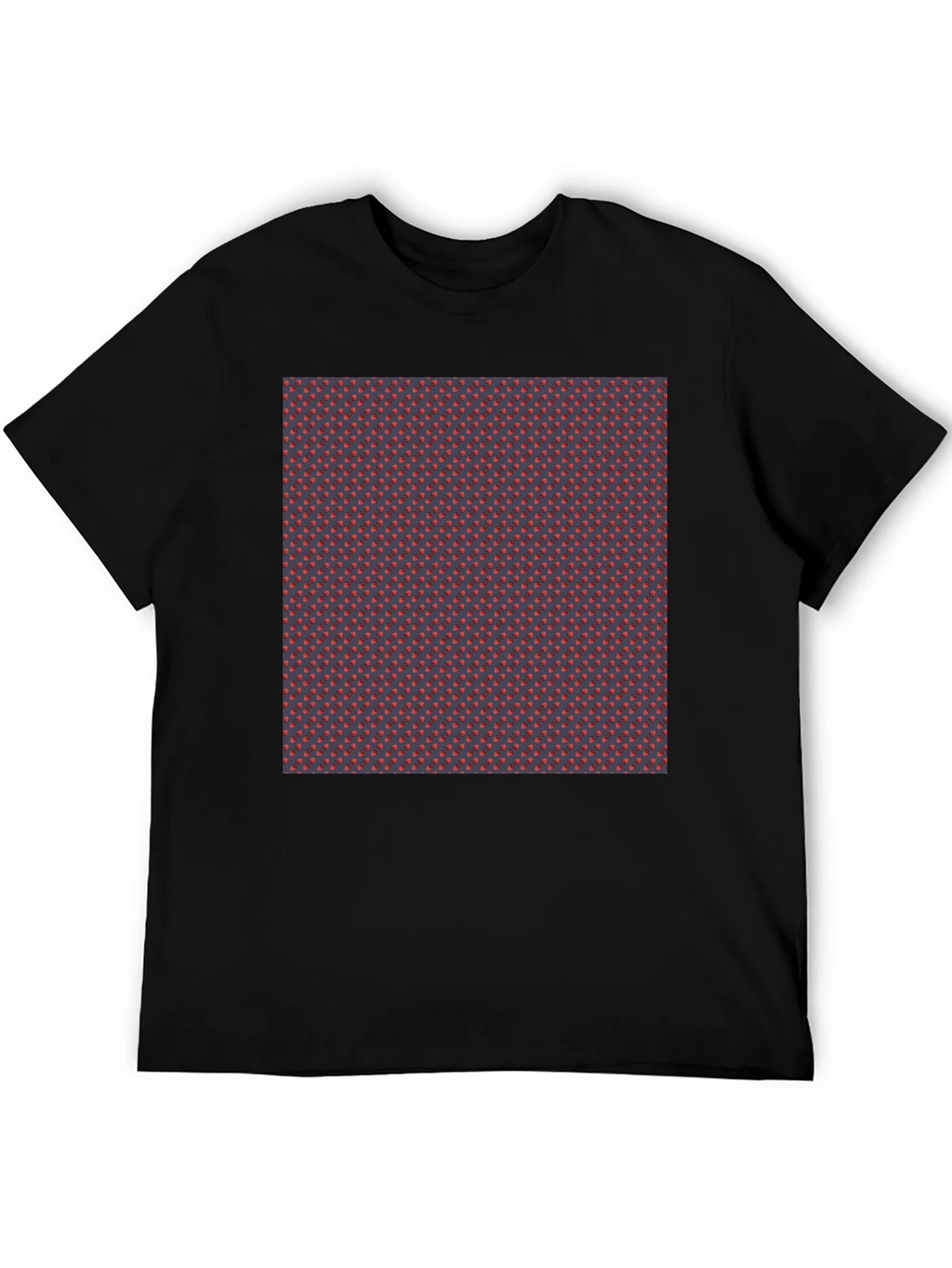 Patterned Tee - Stylish Black Crew Neck T-Shirt product image 5