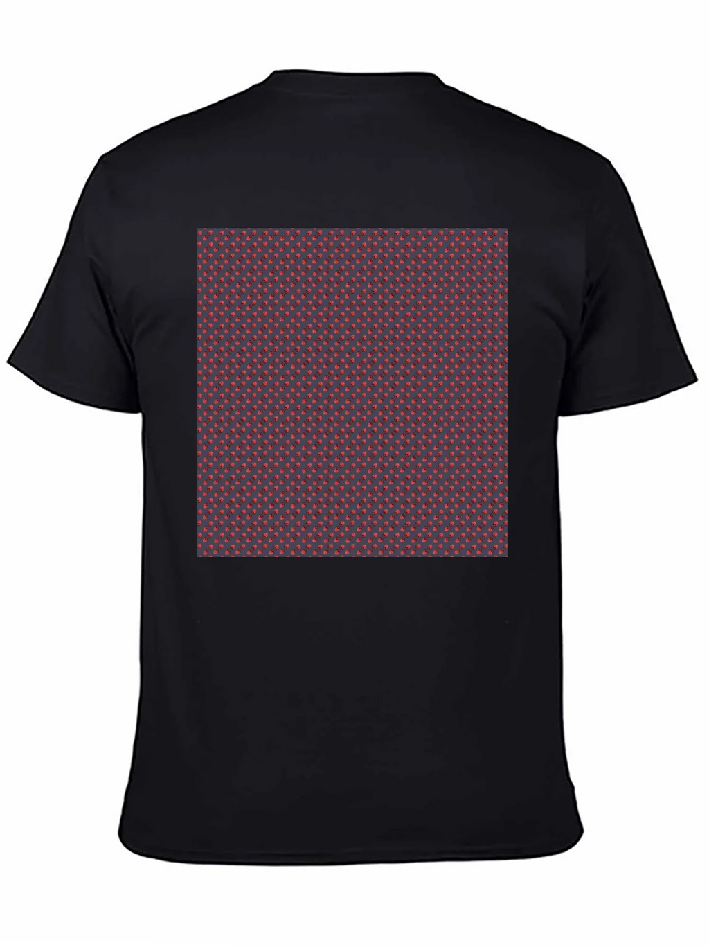 Patterned Tee - Stylish Black Crew Neck T-Shirt product image 4