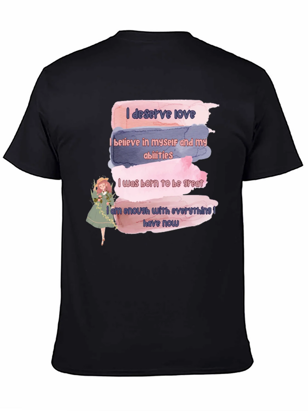 Affirmation T-Shirt: Love Belief Greatness & Enough product image 4