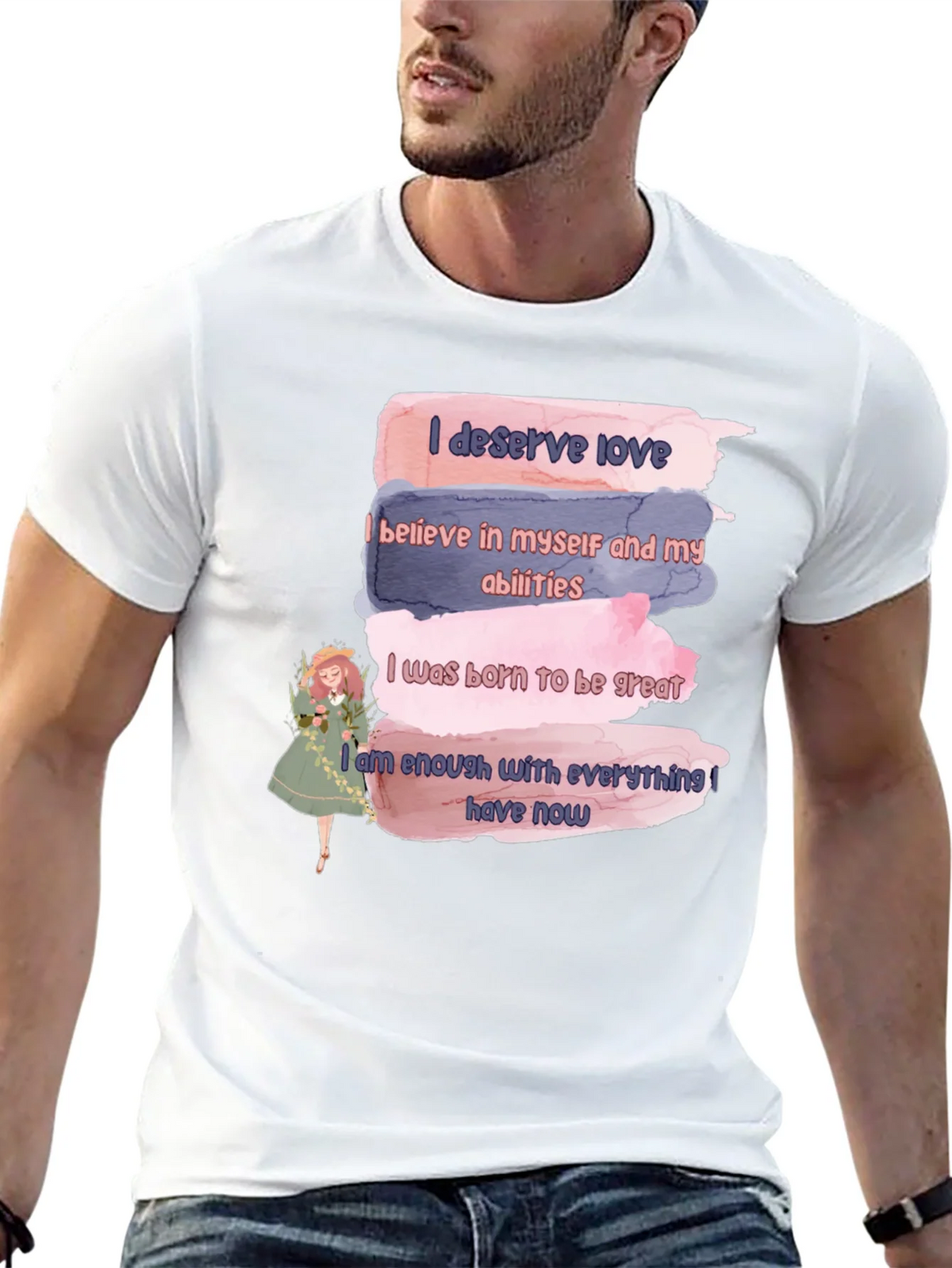 Affirmation T-Shirt: Love Belief Greatness & Enough product image 12