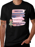 Affirmation T-Shirt: Love Belief Greatness & Enough product image 1