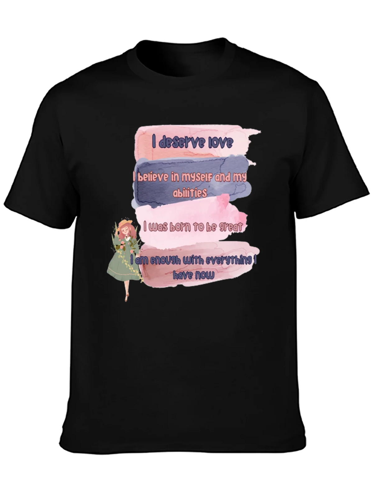Affirmation T-Shirt: Love Belief Greatness & Enough product image 3