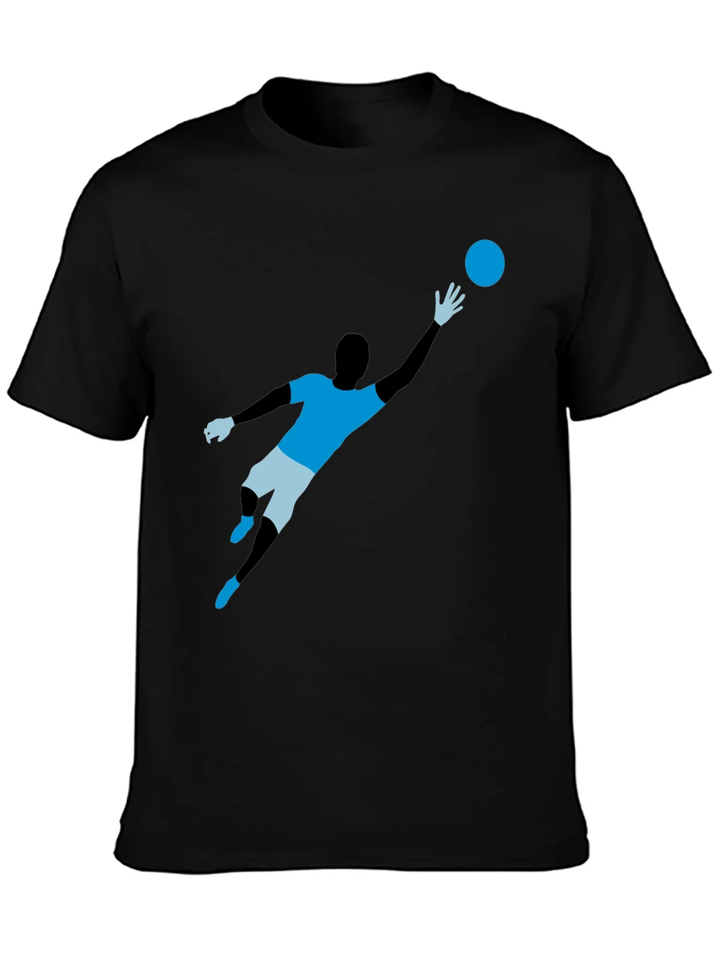 Soccer Goalie Graphic T-Shirt - Black product image 3