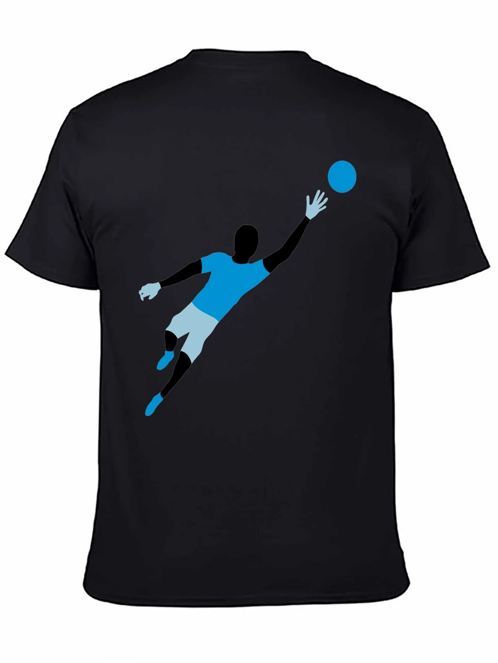 Soccer Goalie Graphic T-Shirt - Black product image 4