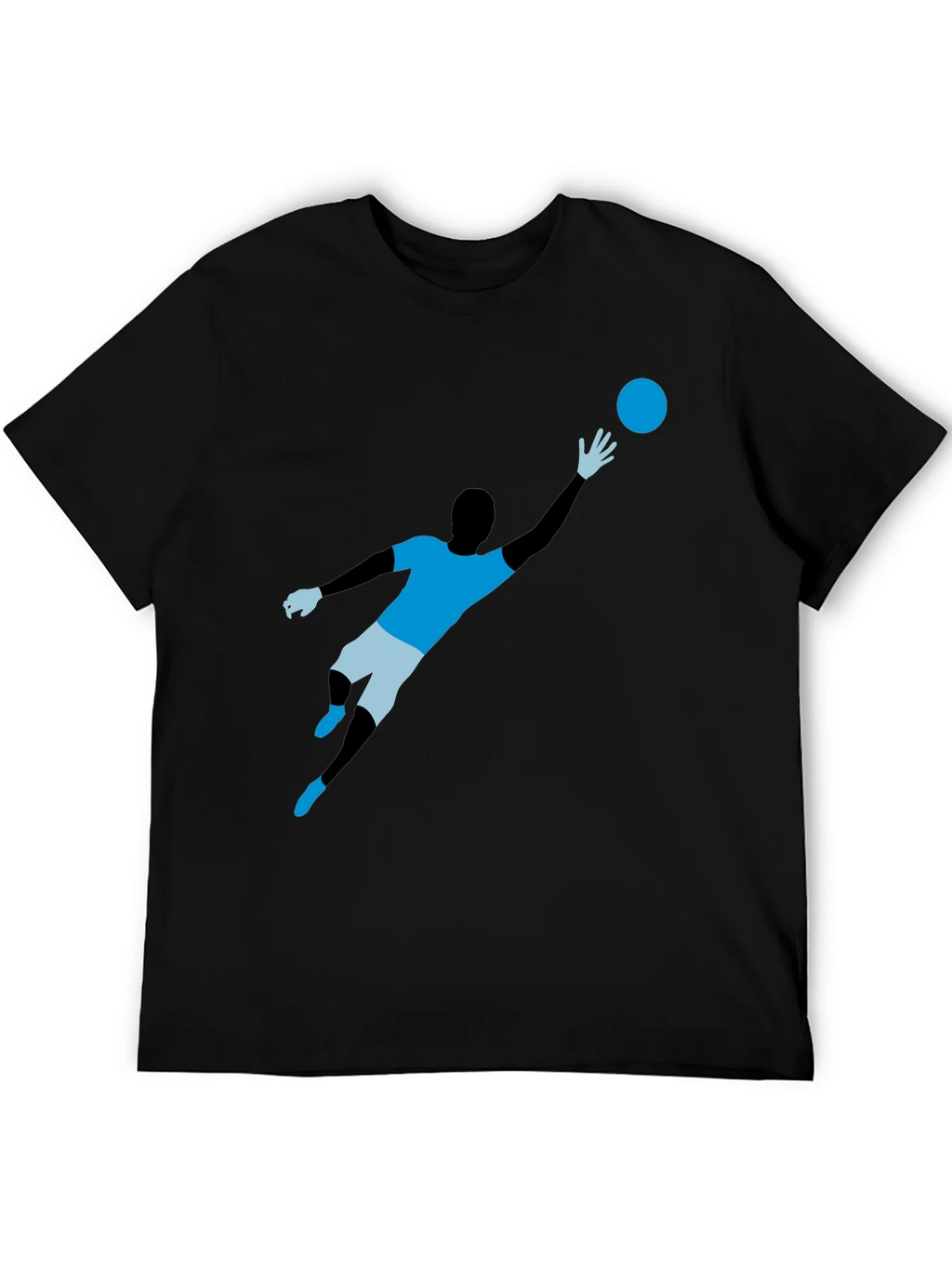 Soccer Goalie Graphic T-Shirt - Black product image 5