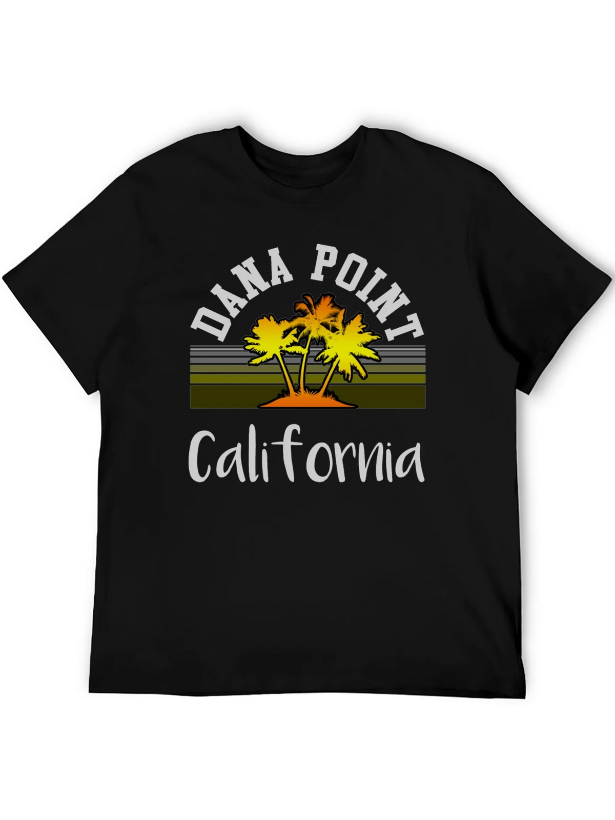 Dana Point California Palm Tee - Black product image 5