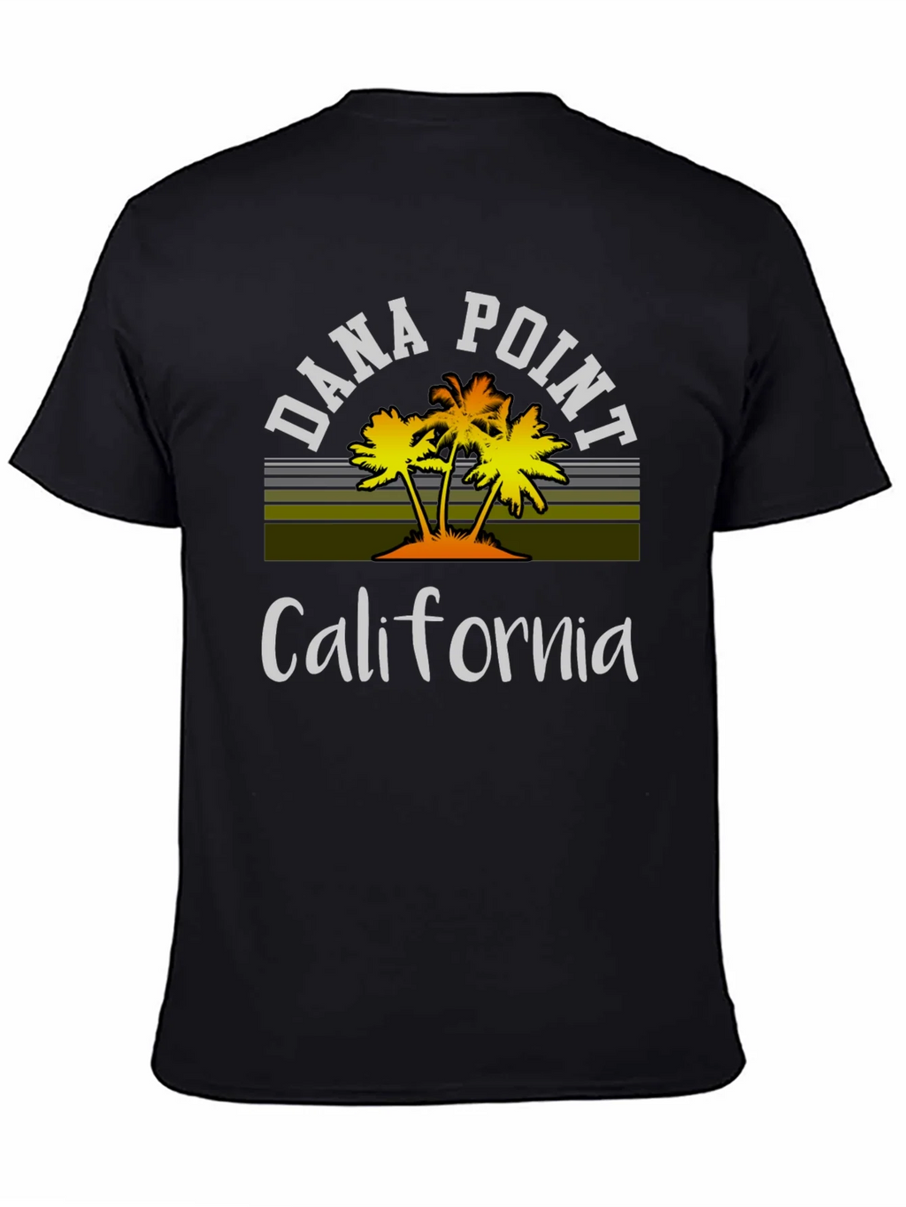 Dana Point California Palm Tee - Black product image 4