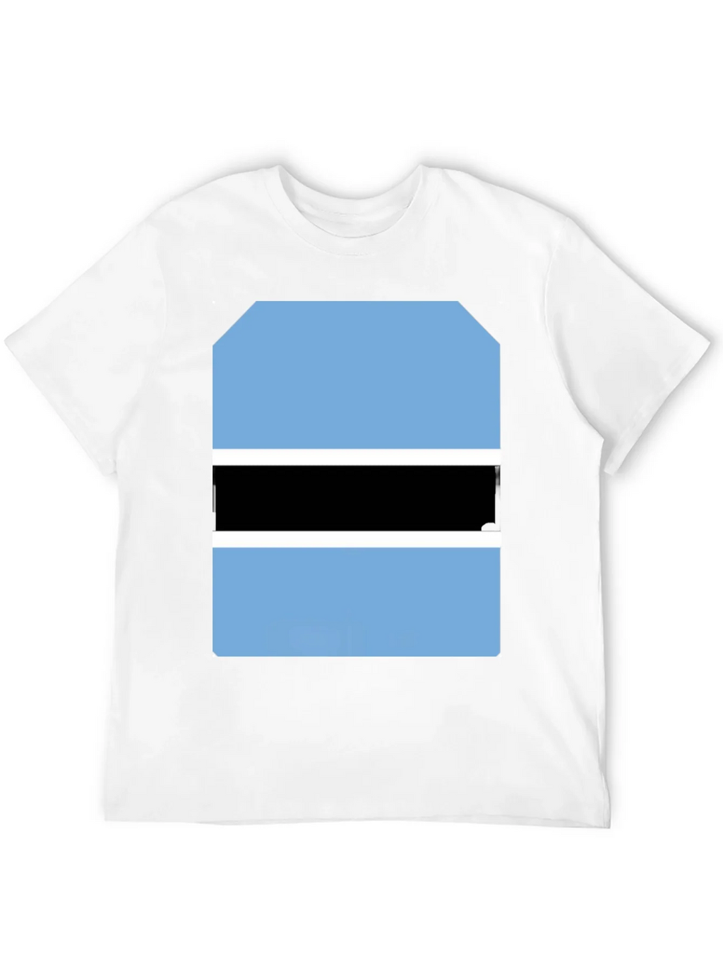 Botswana Flag Graphic Tee - Black Cotton T-Shirt product image 11