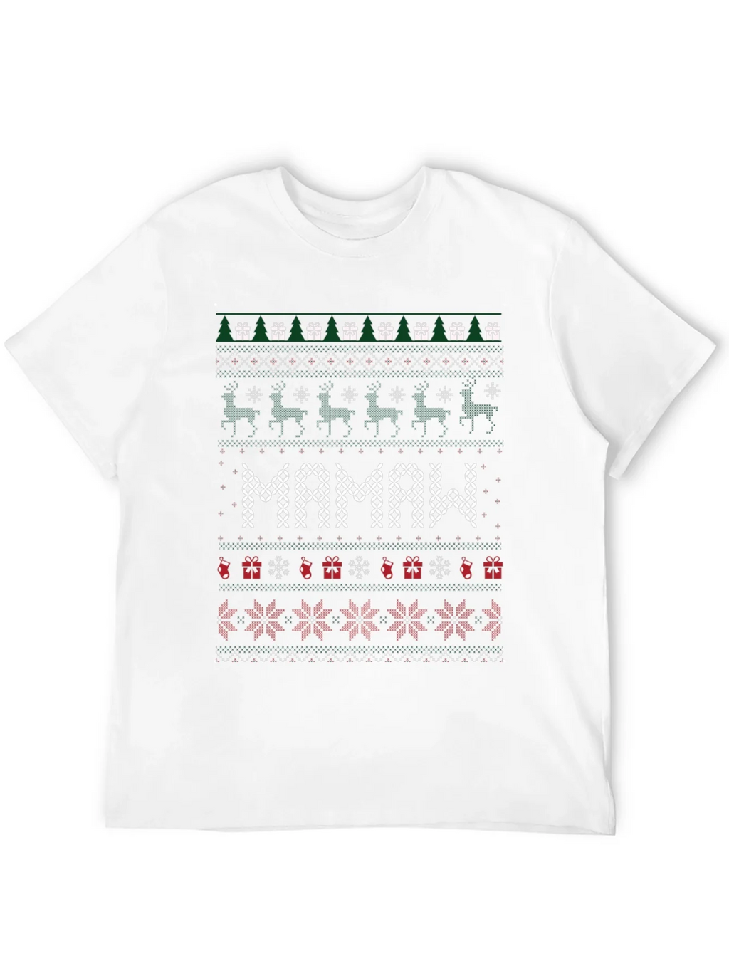 Mamaw Ugly Christmas Sweater T-Shirt product image 11