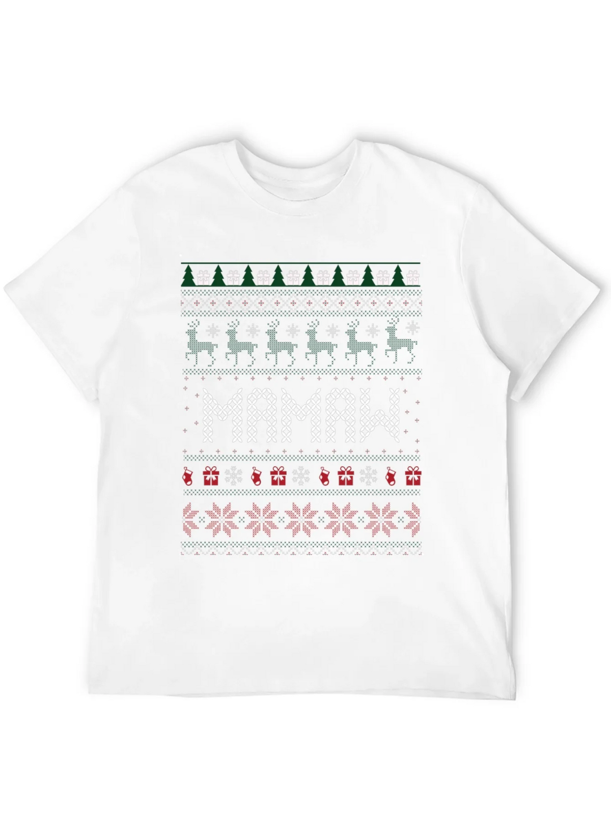 Mamaw Ugly Christmas Sweater T-Shirt product image 11