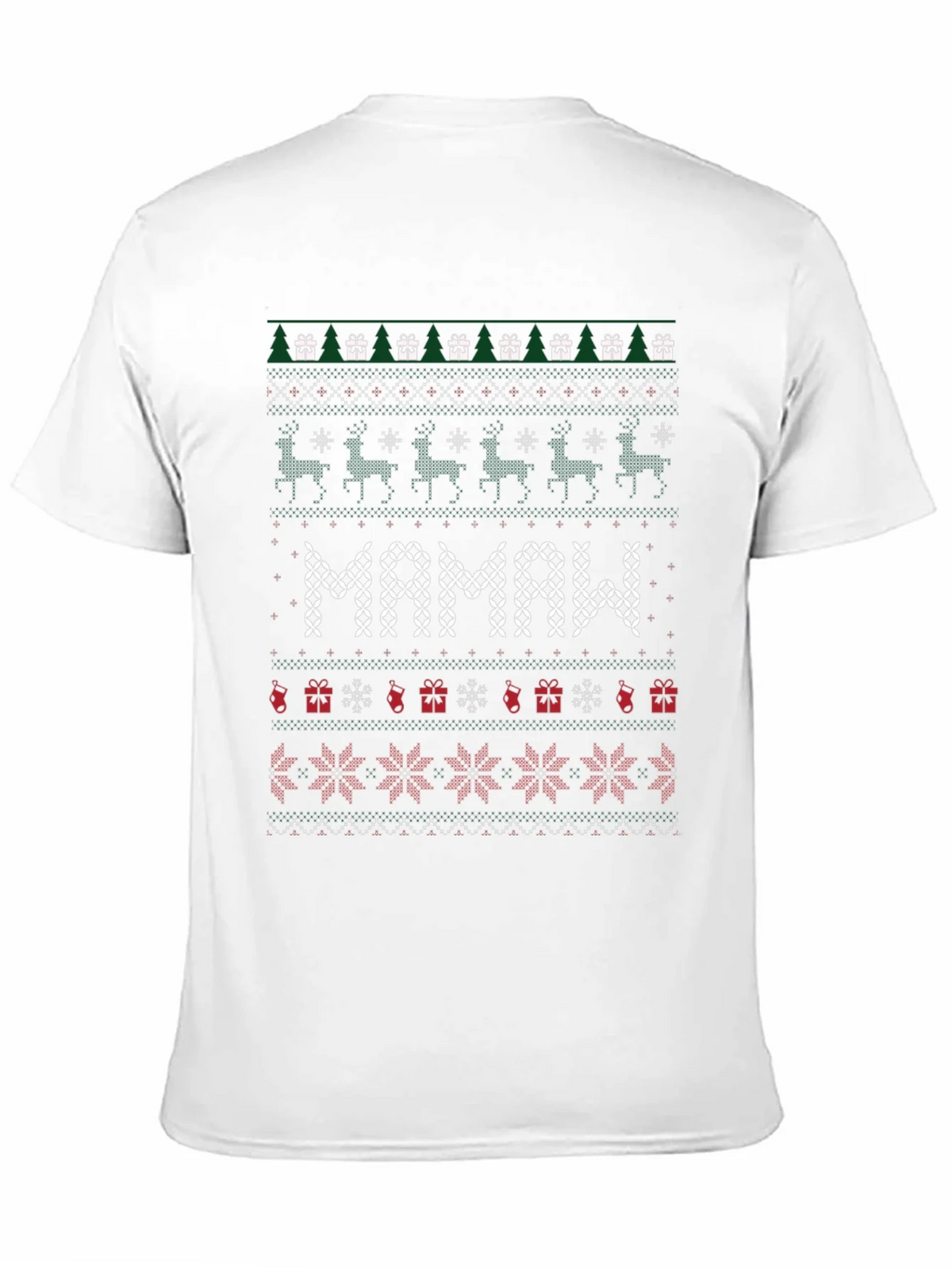 Mamaw Ugly Christmas Sweater T-Shirt product image 10