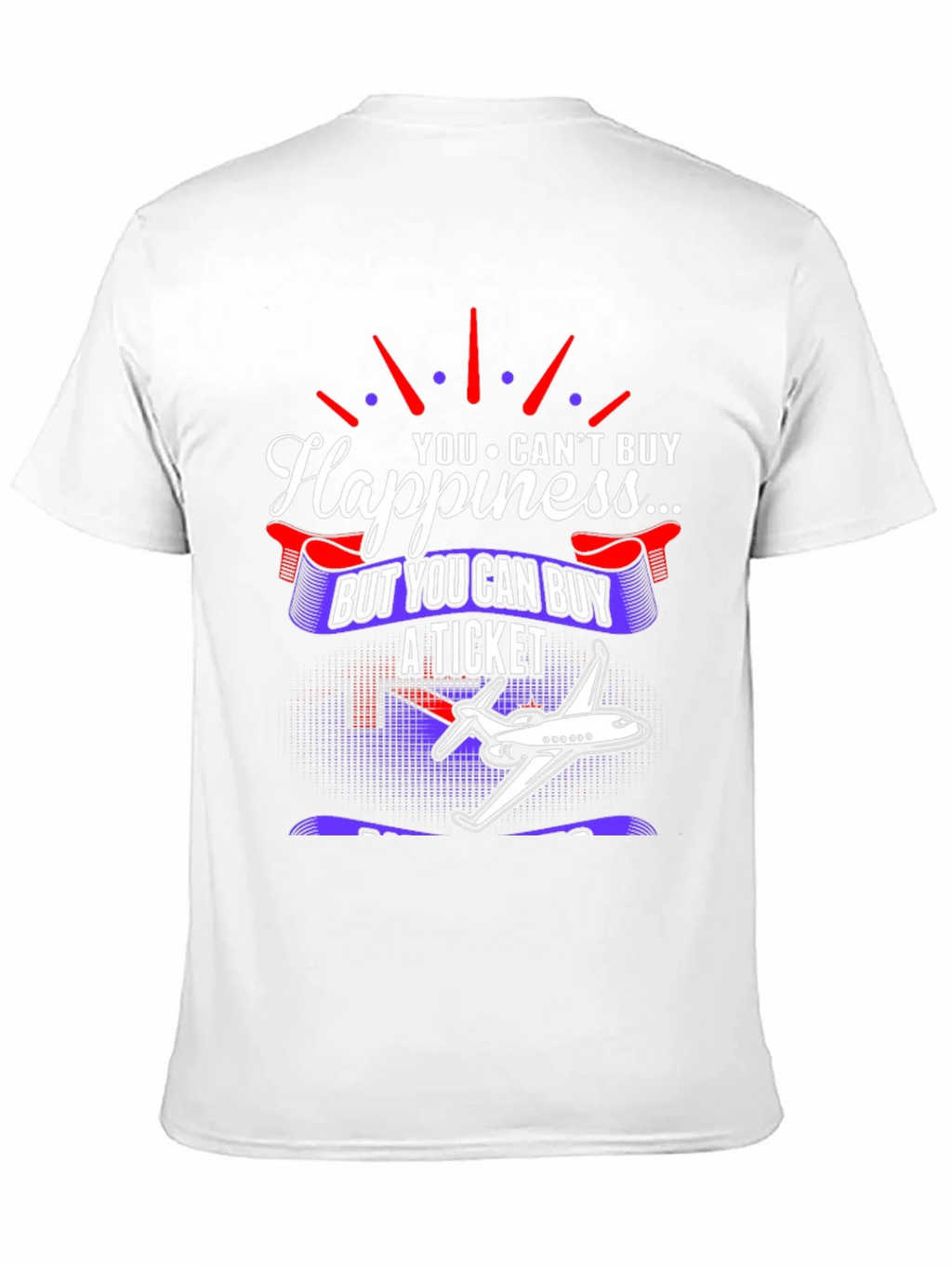 Happiness Ticket Graphic Tee | Plane Lover Shirt product image 10
