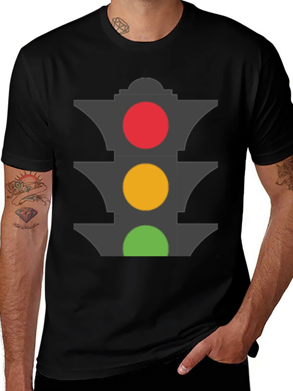 Traffic Light Graphic T-Shirt - Stoplight Tee product image 1