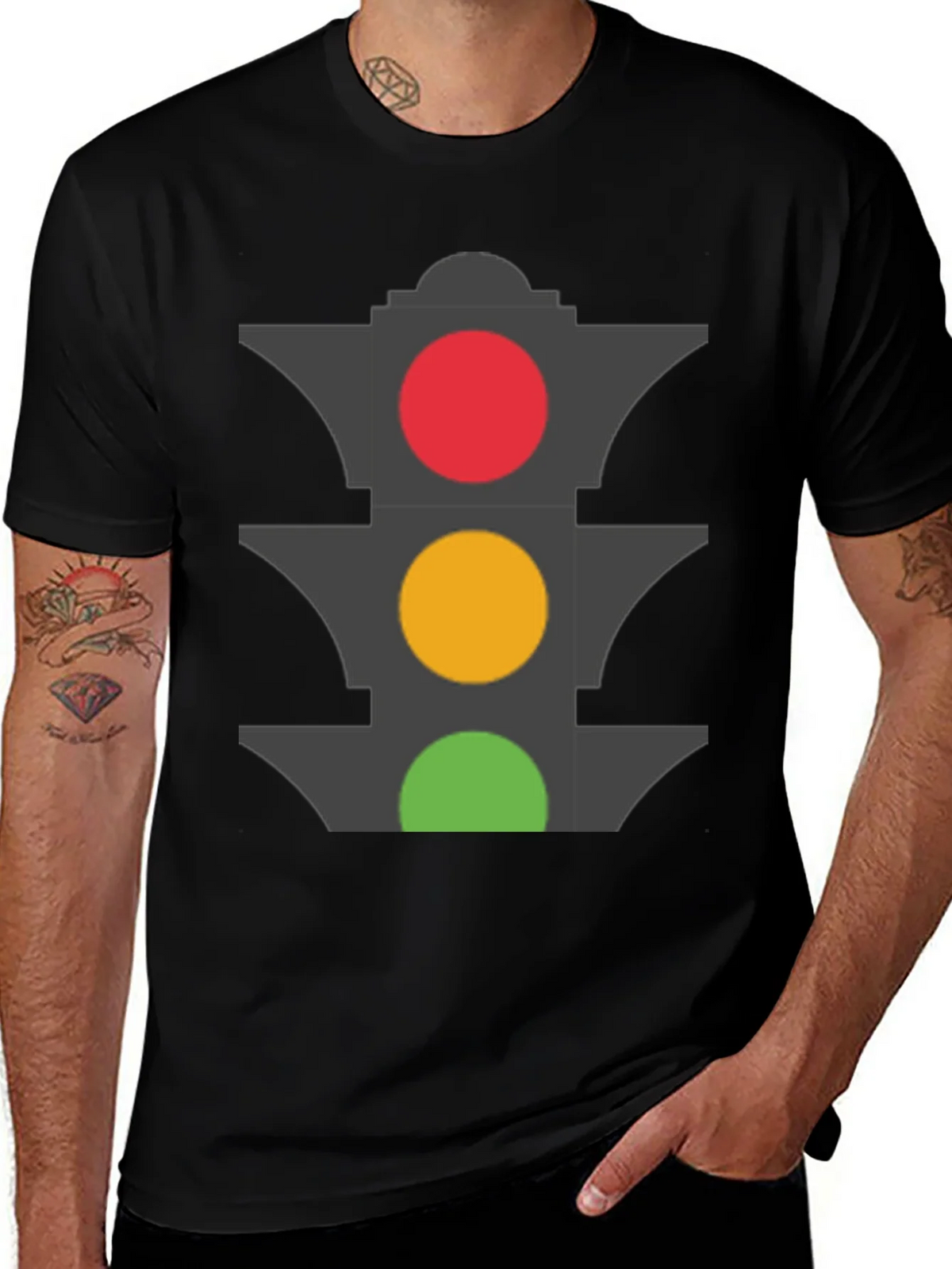 Traffic Light Graphic T-Shirt - Stoplight Tee product image 1