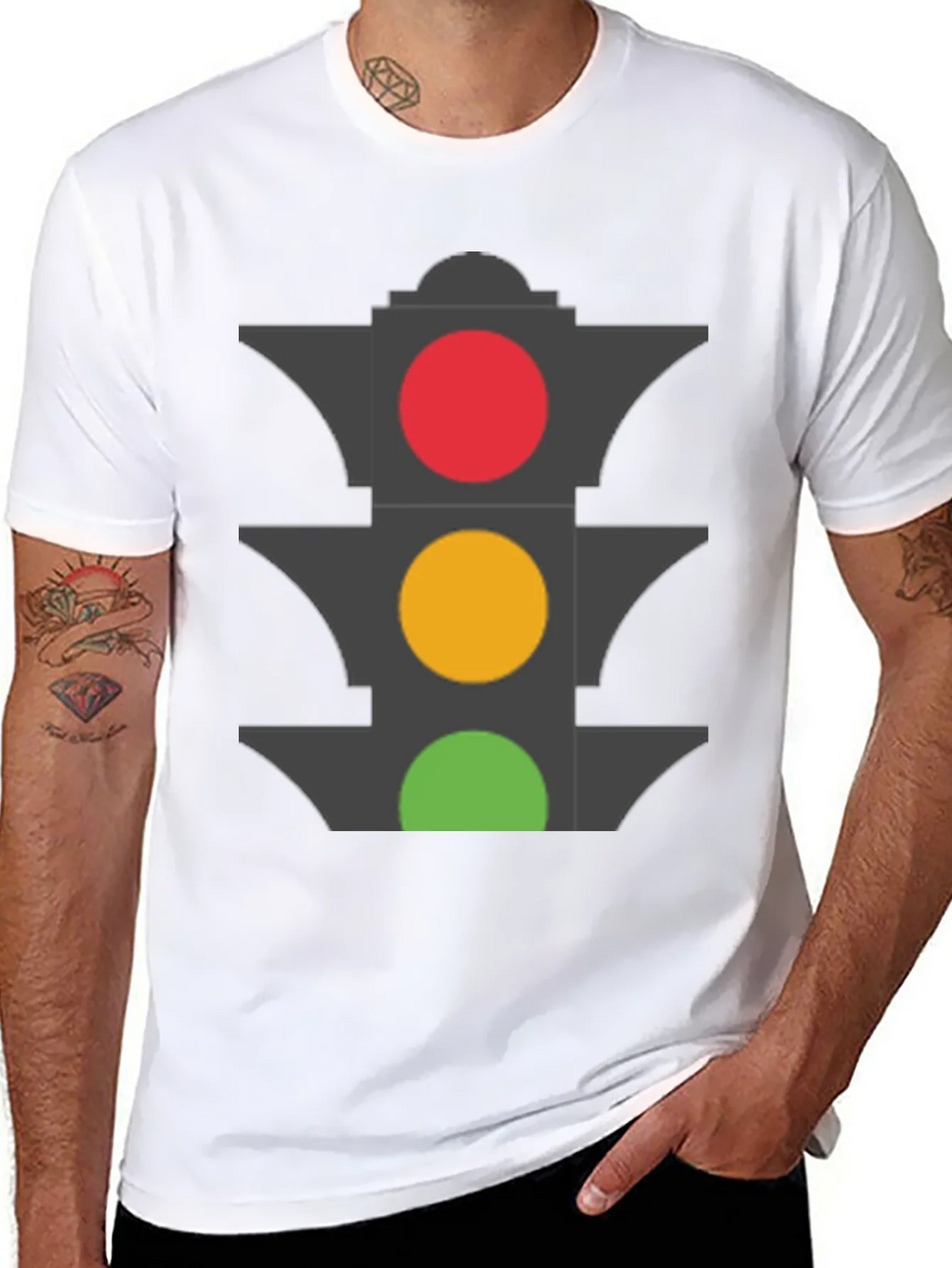 Traffic Light Graphic T-Shirt - Stoplight Tee product image 7