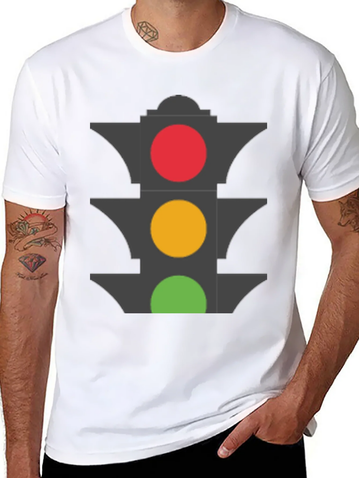 Traffic Light Graphic T-Shirt - Stoplight Tee product image 7