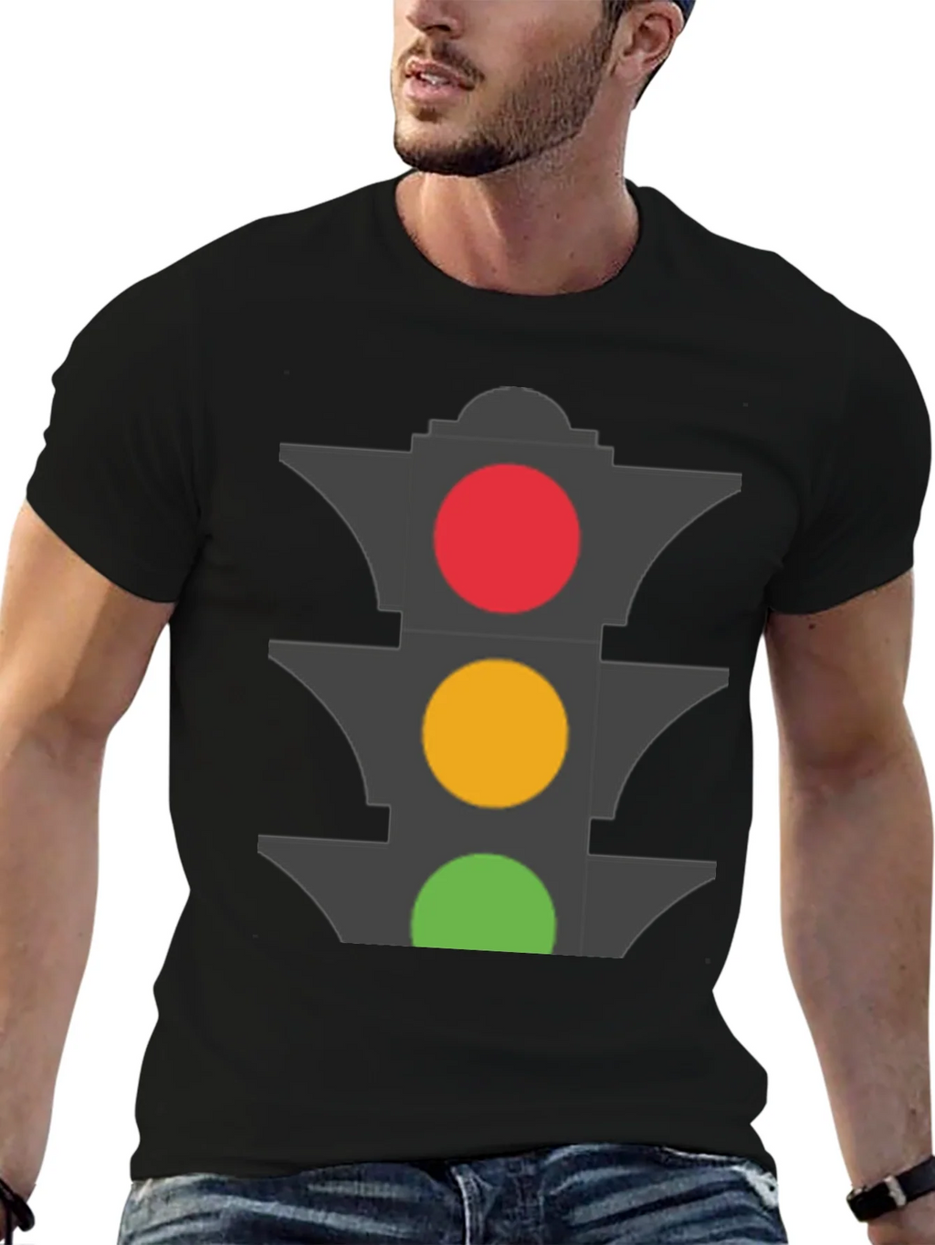 Traffic Light Graphic T-Shirt - Stoplight Tee product image 6