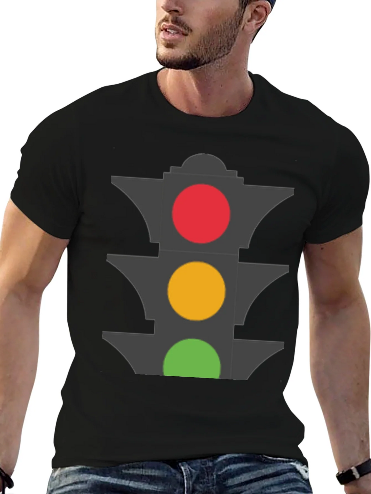 Traffic Light Graphic T-Shirt - Stoplight Tee product image 6