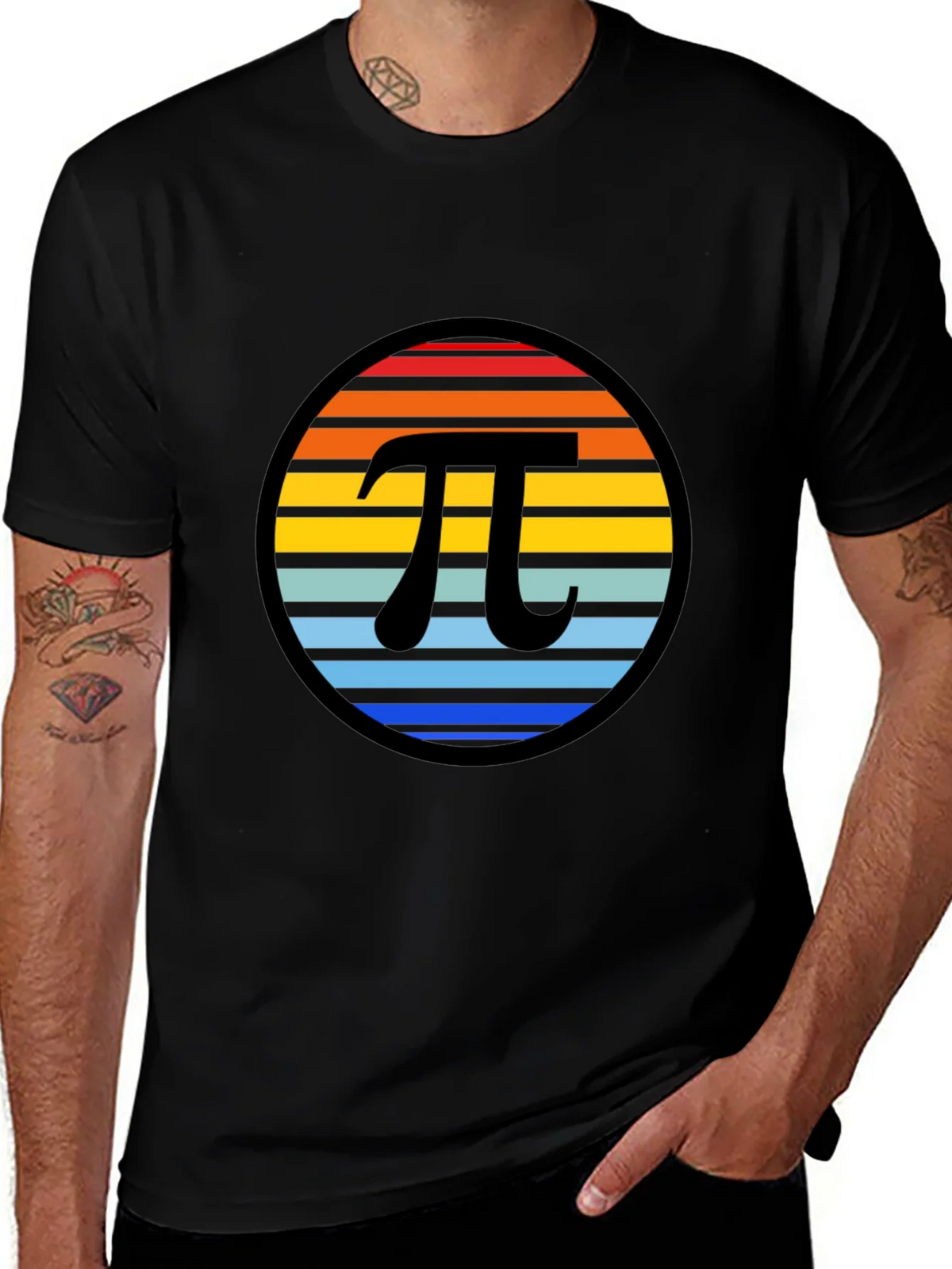 Retro Pi Symbol T-Shirt product image 1
